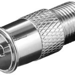 Mufa adaptor cablu coaxial mama TV - F mama din cupru Goobay