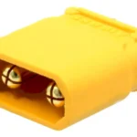 Mufa alimentare DC XT30 tata 2 pini pe cablu lipite 15A 500V AMASS XT30U-M