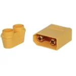 Mufa alimentare DC XT90 tata PIN 2 pe cablu lipite 40A 500V AMASS