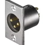 Mufa XLR tata 3 pini panou Goobay