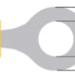 Papuc electric izolat 6.4mm galben tip inel Valueline