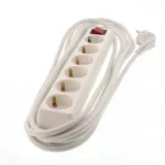 Prelungitor 6 prize 5m cu intrerupator cablu 3xG1.5mmp Well