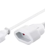 Prelungitor Euro 2m alb Goobay