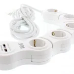 Prelungitor reglabil 5 prize 5m cablu 3xG1.5mm2 3500W 16A cu incarcator USB Well