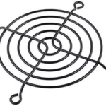 Protectie 80x80mm pentru ventilator Material metal Fixare cu surub negru TQSolution