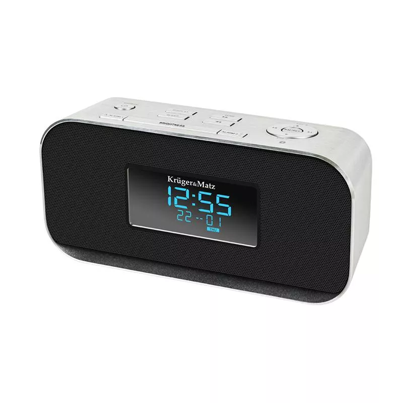 radio-cu-ceas-si-alarma-bluetooth-intrare-aux-in-usb-krugermatz Radio cu ceas si alarma Bluetooth Intrare Aux-in USB Kruger&Matz - imagine 1