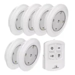 Set 6 lampi LED cu telecomanda MCE0165