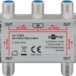 Spliter 4 cai semnal TV satelit 2500Mhz Goobay