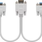 Splitter VGA 15 pini tata la 2x VGA mama 15 pini crem