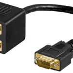 Splitter VGA - 2x VGA mama aurit dubla ecranare