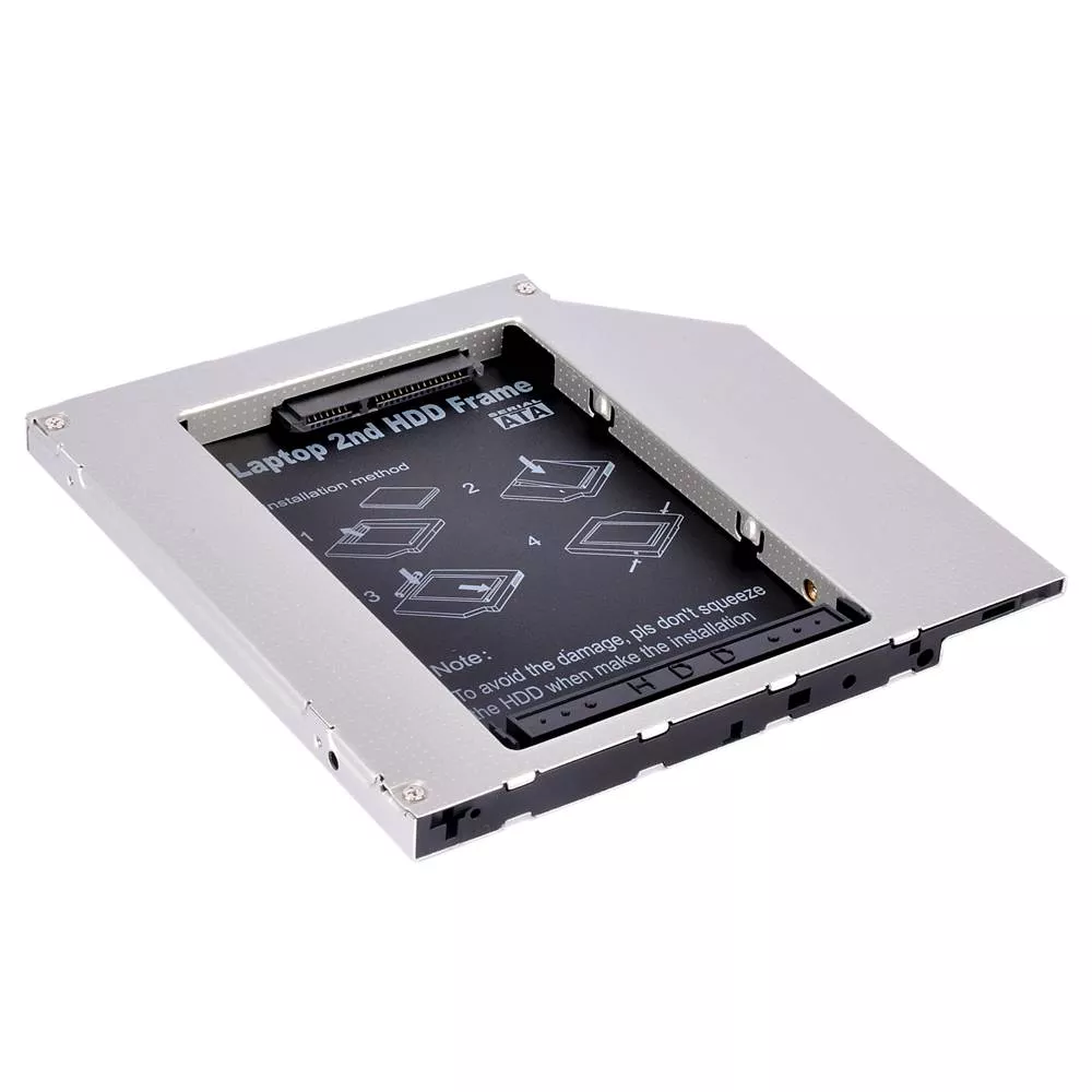 ssd-hdd-caddy-sata2-9mm-cadru-de-montare-pe-unitatea-hard-disk-de-25-inch SSD HDD CADDY SATA2 9mm Cadru de montare pe unitatea hard disk de 2.5 inch - imagine 1