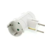 Stecher dublu cu contact protectie 2x SCHUKO laterale Well