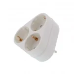 Stecher triplu cu contact protectie 3x Schuko Well