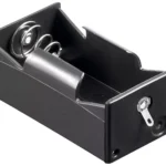 Suport baterie D R20 1buc cu contacte pentru lipire Goobay