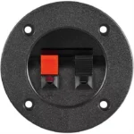 Terminal difuzor 2 poli push rotund 75mm pe panou Goobay