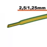 Tub termocontractibil galben-verde 2.5 mm/ 1.25 mm 0.5m