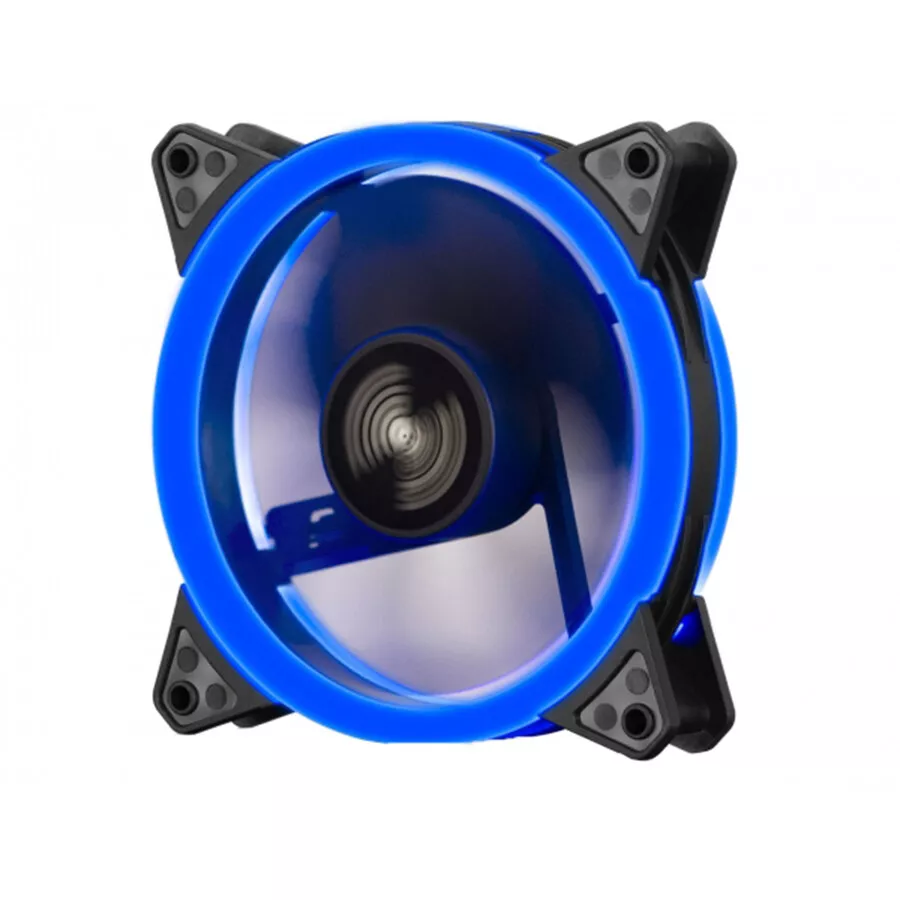 ventilator-120mm-halo-dual-blue-led-albastru-120-x-120-x-25-mm-floston Ventilator 120mm HALO DUAL BLUE LED albastru 120 x 120 x 25 mm Floston - imagine 1