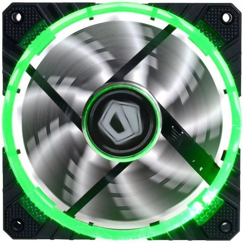 ventilator-id-cooling-cf-12025-g-120mm-600-1600rpm-concentric-circular-led-verde Ventilator ID-Cooling CF-12025-G 120mm 600-1600RPM Concentric Circular LED verde - imagine 1