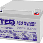 Acumulator AGM VRLA plumb acid 12V 28.5A High Rate 165x175xh126mm M5 TED Battery Expert Holland TED003447 5949258003447