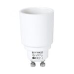 Adaptor soclu E14 mama la mufa GU10 tata 60W 0.3A alb HOME