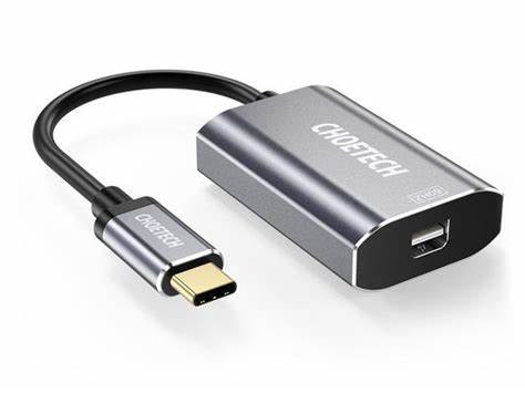adaptor-usb-type-c-tata-mini-displayport-mama-pd-60w-4k-60hz-02m-gri-choetech-hub-m06 Adaptor USB type C tata - Mini DisplayPort mama PD 60W 4K 60Hz 0.2m gri Choetech HUB-M06 - imagine 1