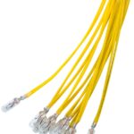 Bec T1¼ 4.14mm Subminiatura 14V 80mA 1.1W incandescent alb-cald 2700K cu fir 30cm 9401 Goobay