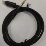 Cablu audio JACK 3.5 mm Stereo tata - Lightning iPhone 1m negru JH-023