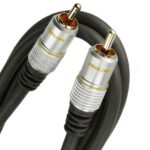 Cablu RCA mufa tata x1 din ambele parti 1.2m aurit negru PROLINK TCV3010-1.2