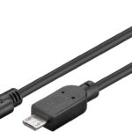 Cablu USB 2.0 type C la Micro USB 2.0 0.6m cupru 0.48Gbit/s negru 67992 Goobay