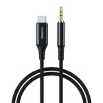 Cablu USB TYPE C - Jack 3.5 mm 1m negru Choetech AUX006