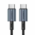 Cablu USB type C - USB type C PD 60W 3A 2m negru textil Choetech XCC-1015-BK