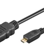 Cablu v2.0 Micro HDMI - HDMI 1m HIGH SPEED 4K Ultra HD 60Hz cu Ethernet 53781 Goobay