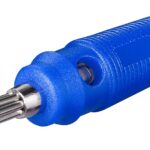 Conector banana tata albastru 4mm cauciuc Goobay