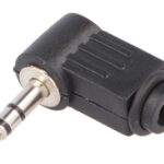 Mufa Jack 3.5 mm tata stereo la 90 grade pe cablu JC-023