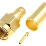 Mufa SMA reverse mama drept RG58 crimpat pe cablu SMA-011RP