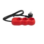 Prelungitor electric 3G1.5 rosu 3 prize 5m RS3015N05 Wconn
