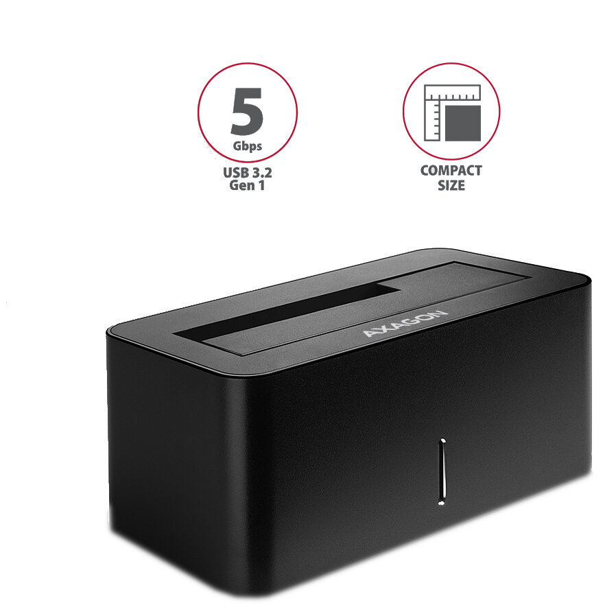 rack-docking-station-25-35-axagon-adsa-sn-usb30-1x-sata-6gb-hdd Rack Docking Station 2.5" 3.5" AXAGON ADSA-SN USB3.0 - 1x SATA 6GB HDD - imagine 1