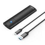Rack SSD USB3.2 GEN1 USB TYPE C SATA sau NVMe M.2 negru Orico PWDM2-G2-BK