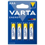 Set 4 baterii alcaline ENERGY AAA LR03 4buc VARTA
