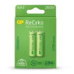 Set acumulatori R6 AA NiMh 2700mAh 2buc GP ReCkyo