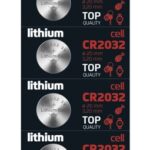 Set baterii CR2032 Litiu 3V 5buc RAVER B7332