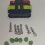 Set conector cablu Superseal 1.5 mama mufa 6 pin 6 pini inclusi + 6 garnituri incluse IP67 TE Connectivity 282090-1-SET-F