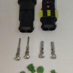Set conectori cablu Superseal 1.5 tata-mama mufa 2 pin +4 pini inclusi + 4 garnituri incluse IP67 TE Connectivity 282104-1-SET-M