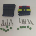 Set conectori cablu Superseal 1.5 tata-mama mufa 6 pin +12 pini inclusi + 12 garnituri incluse IP67 TE Connectivity 282108-1-SET