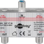 Splitter SAT 6 iesiri pentru dispozitive prin satelit 5-2400MHz Goobay 67004