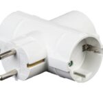 Stecher triplu in T cu contact protectie 3x Schuko 16A 3500W Modee Technik MT-3WT